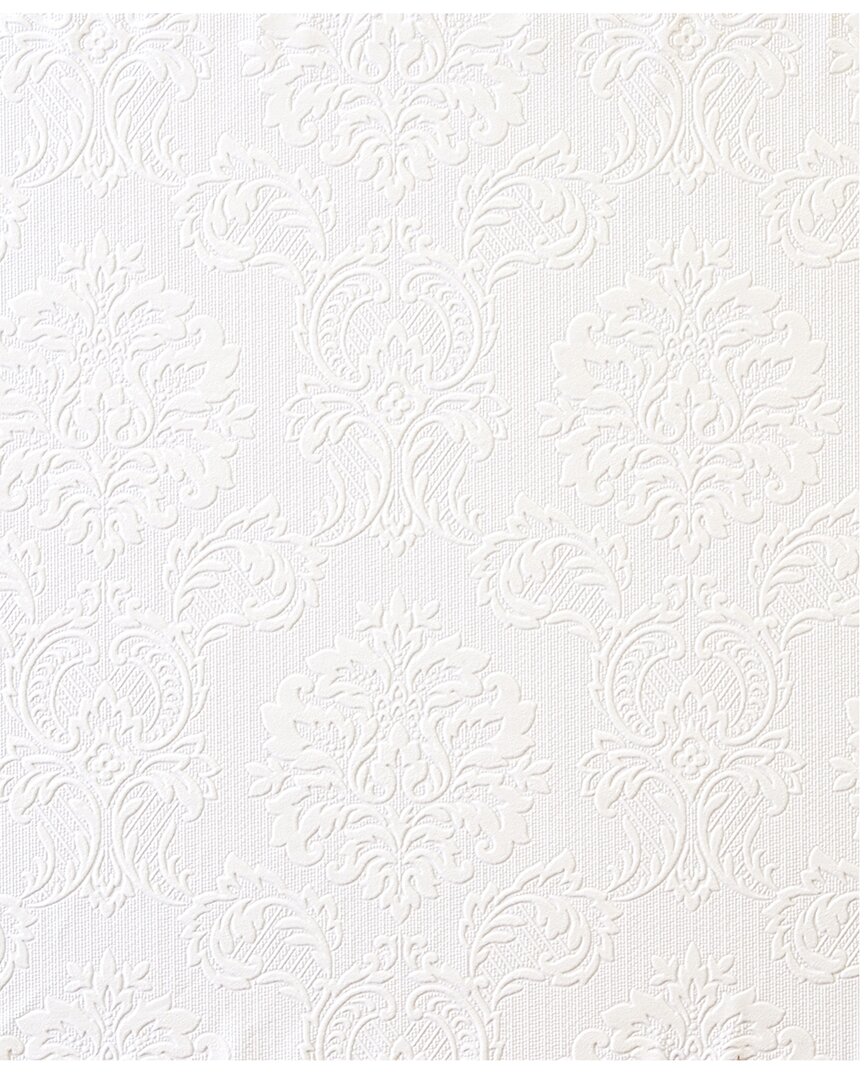 Brewster Visconti Damask Paintable Wallpaper In Multi