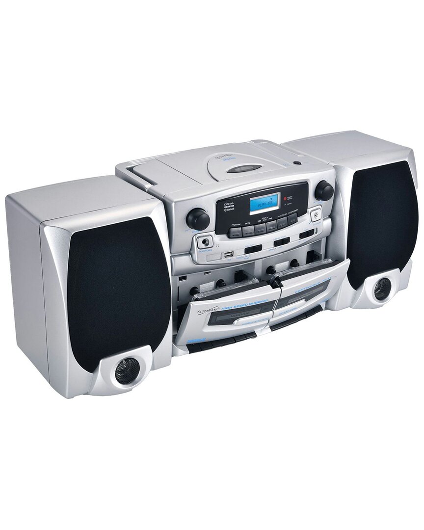 Supersonic Bluetooth Audio System In Silver