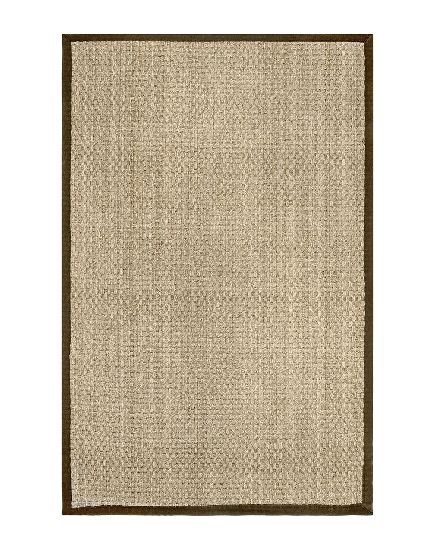 Shop Nuloom Hesse Checker Weave Seagrass Rug In Brown