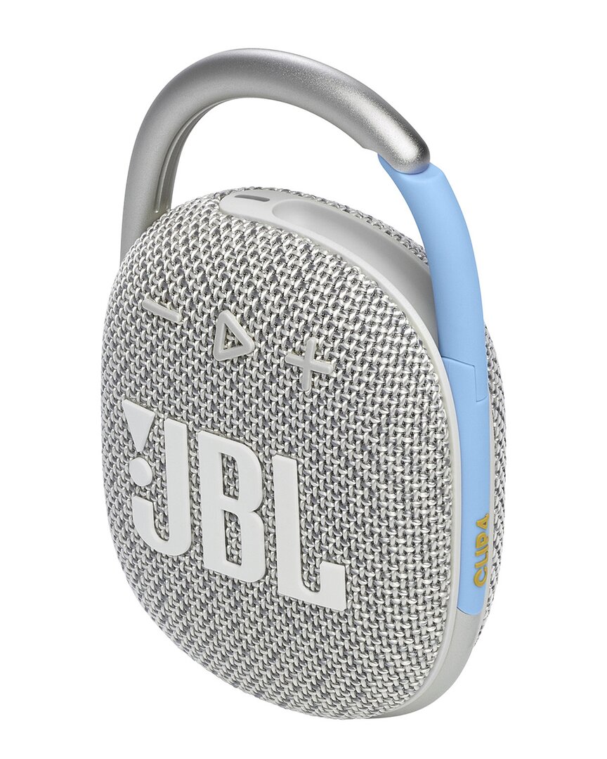 Jbl Clip 4 Eco Edition Ultra-portable Waterproof Speaker In White