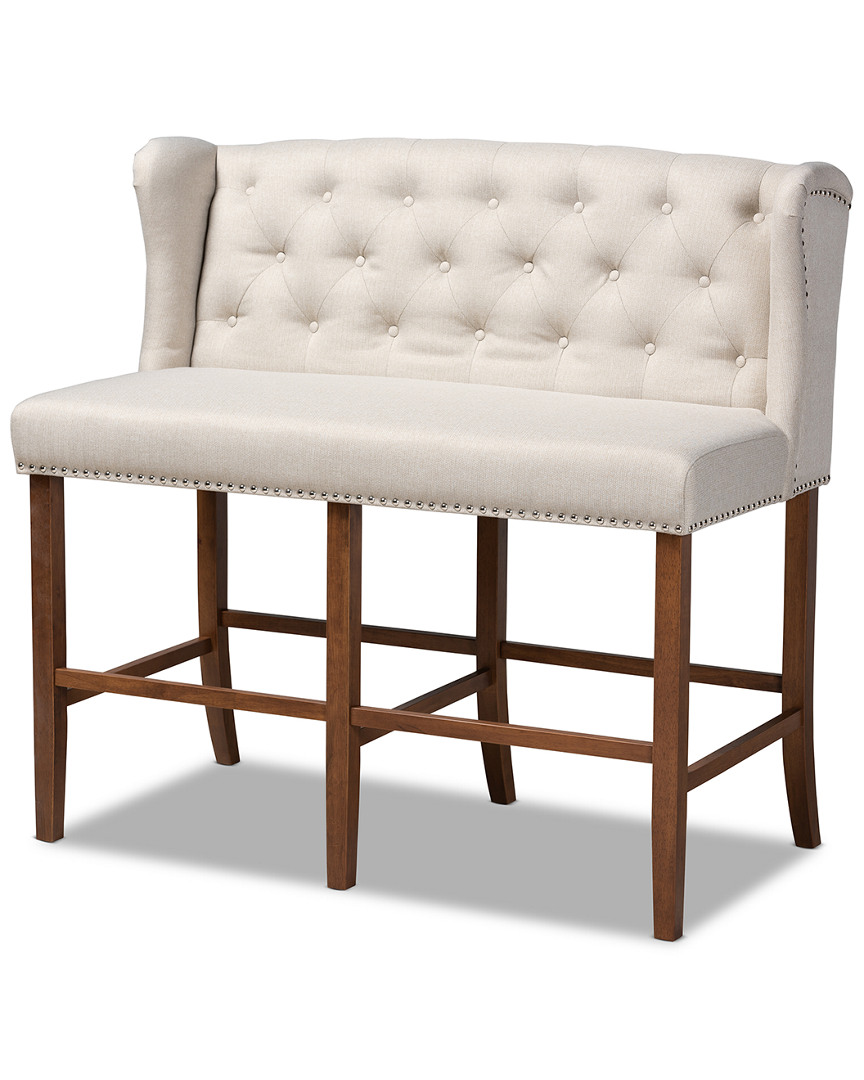 Baxton Studio Alira Bar Stool Bench