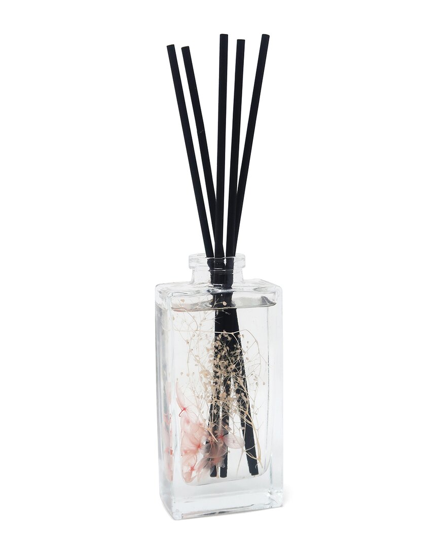 Vivience Green Preserved Flower Reed Diffuser In Pink
