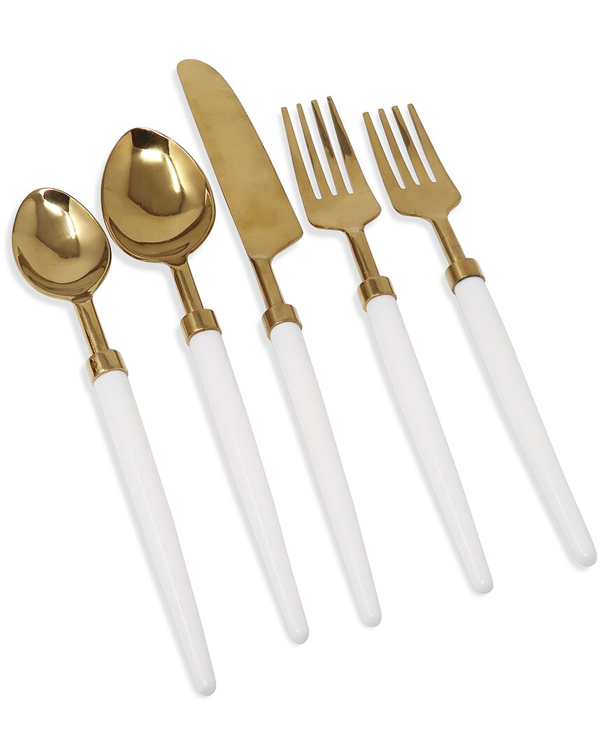 Vivience Service For 4 - Dishwasher Safe 20pc Flatware Set In White