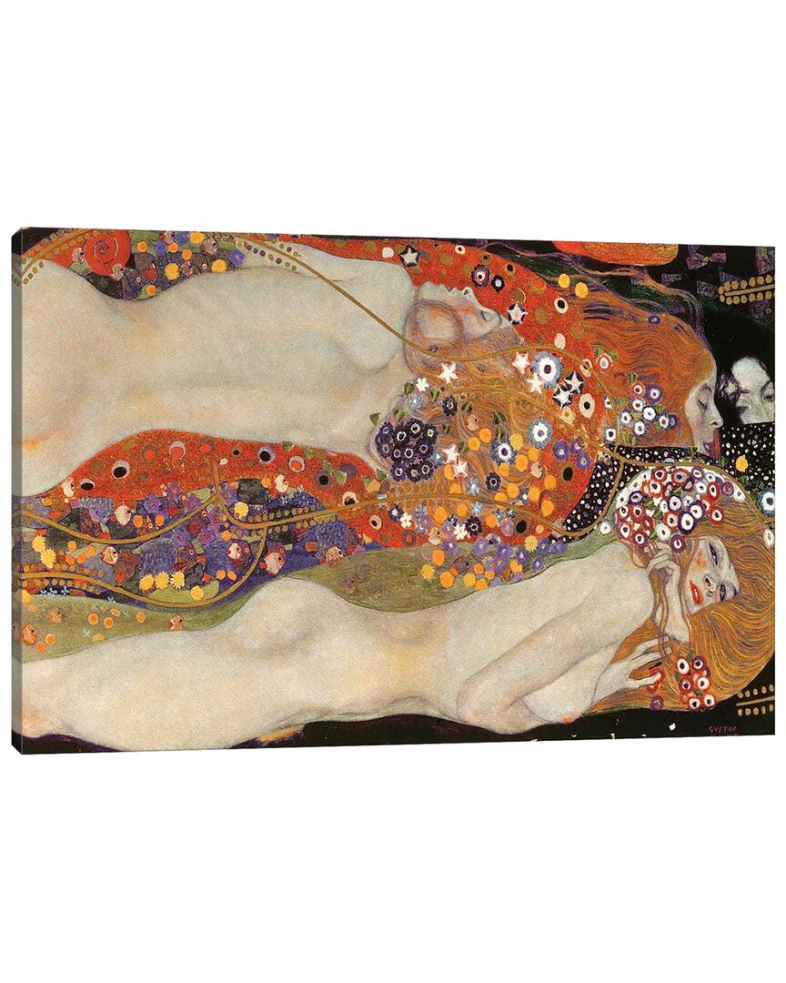 Shop Icanvas Water Serpents Ii, 1904-07 By Gustav Klimt Wall Art