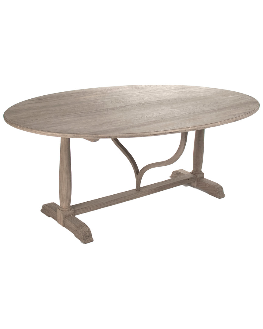 Zentique Arek Dining Table In Brown