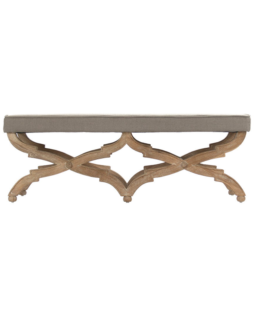 Zentique Crescenzo Bench In Gray