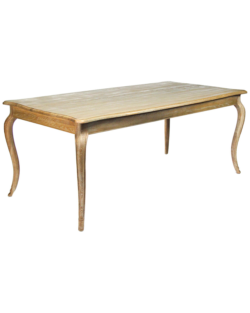 Zentique Vineyard Oak Dining Table In Gold