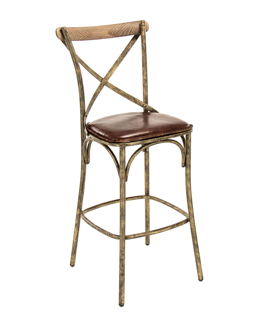 Zentique Manos Bar Stool In Brown
