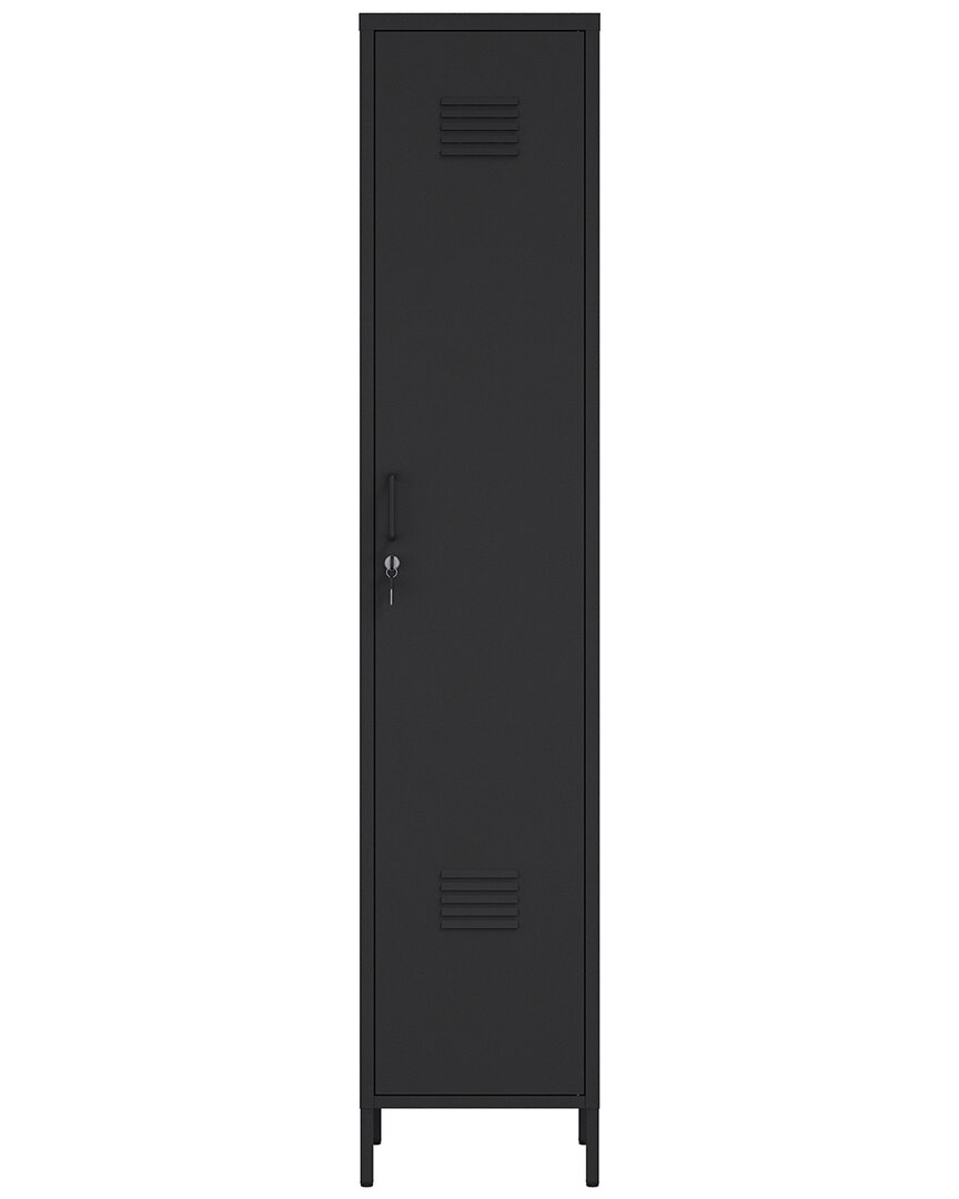 Manhattan Comfort Naomi Modern Single Locker Storage Cabinet With 5 Adjustable  Shelves