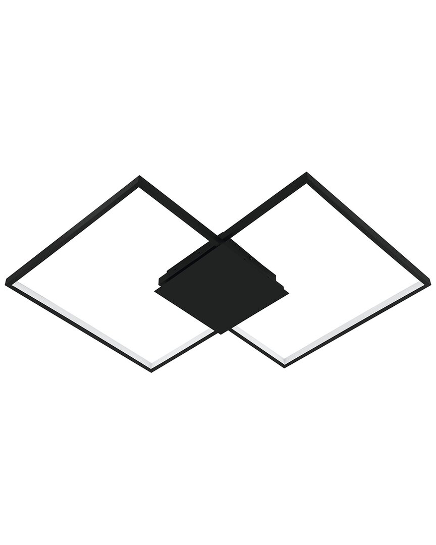 Eglo Milanius 1 Light Integrated Led Ceiling/wall Light With Matte Black Finish