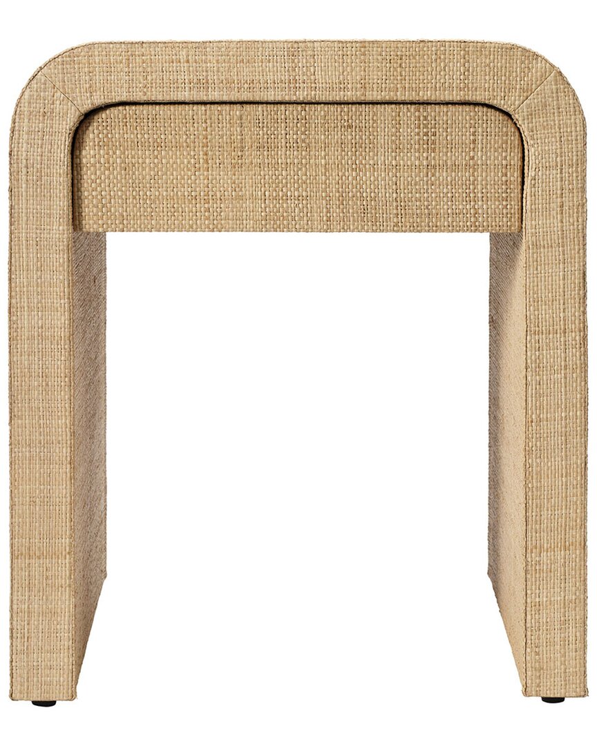 Jamie Young Montecito 1-drawer Raffia Side Table