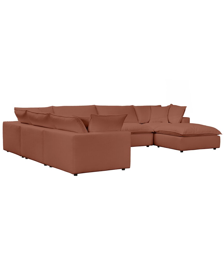 Tov Furniture Cali Large Modular Sectional In Red