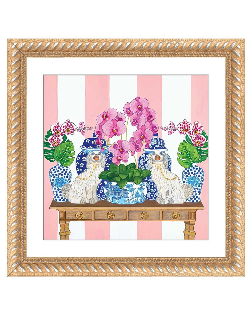 Shop Icanvas Chinoiserie Staffordshire Dogs On Console Table Wi