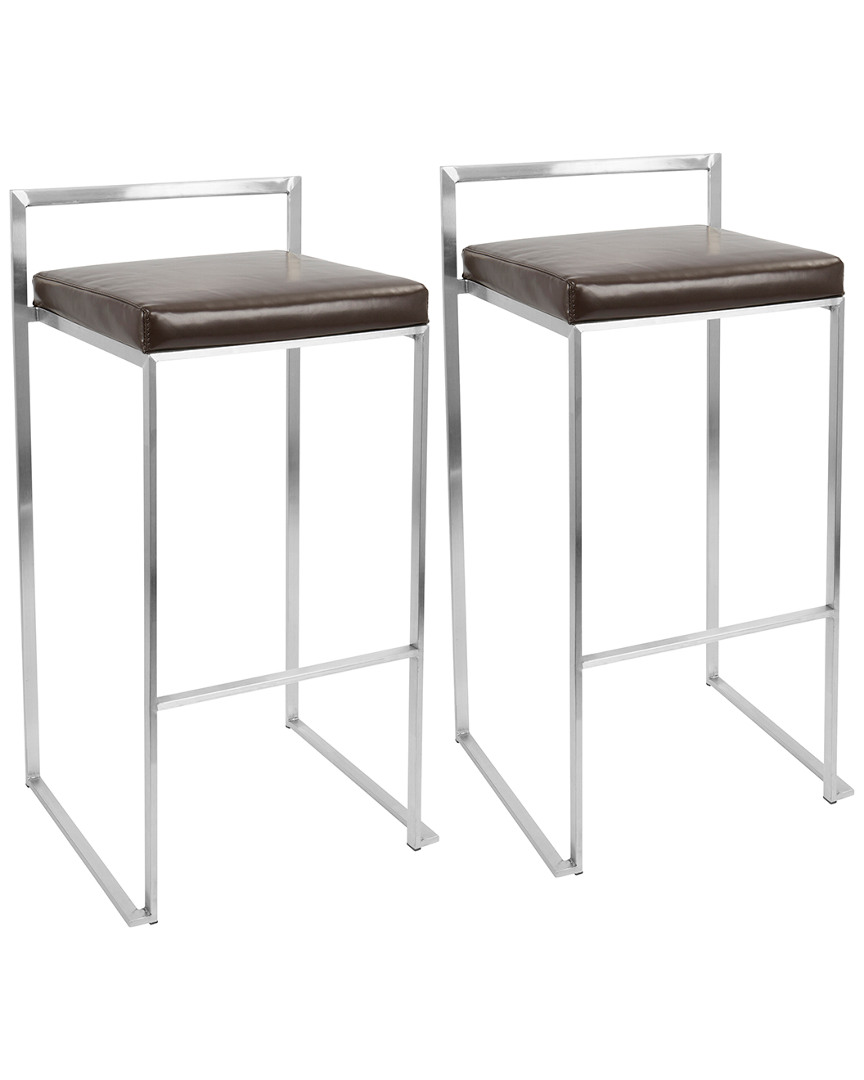 Lumisource Set Of 2 Fuji Barstools