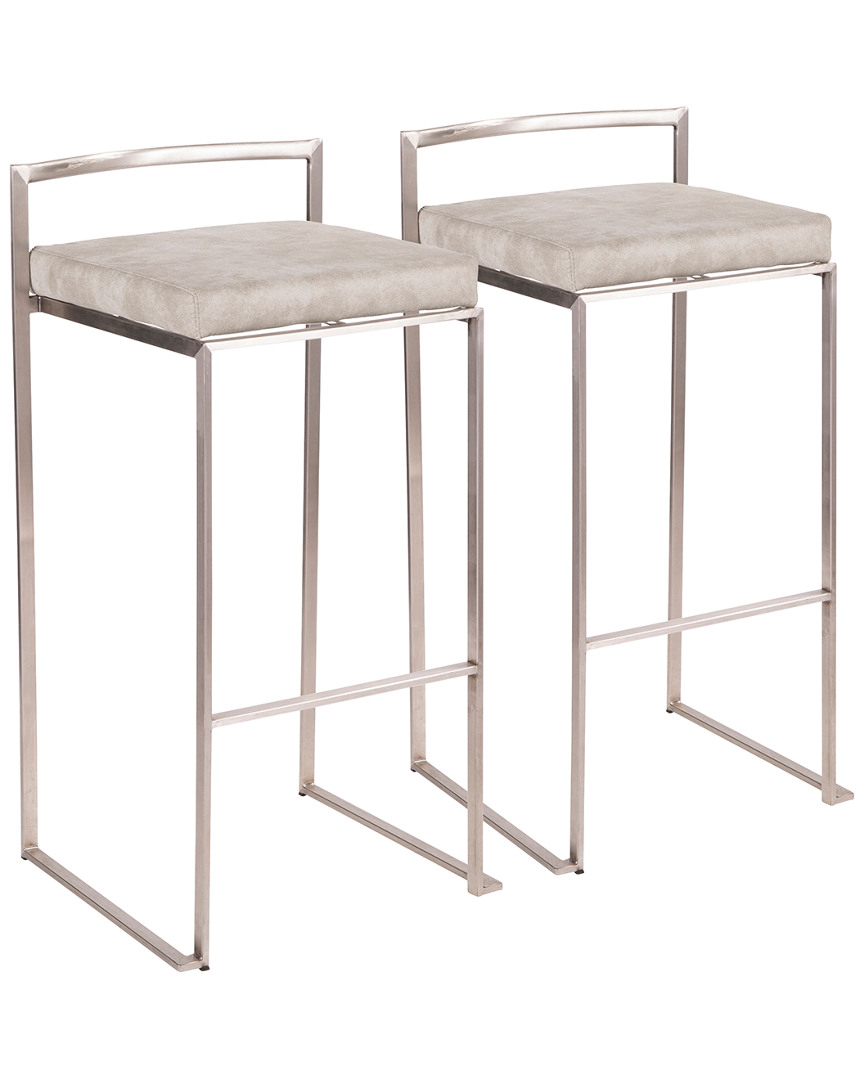 Lumisource Set Of 2 Fuji Barstools
