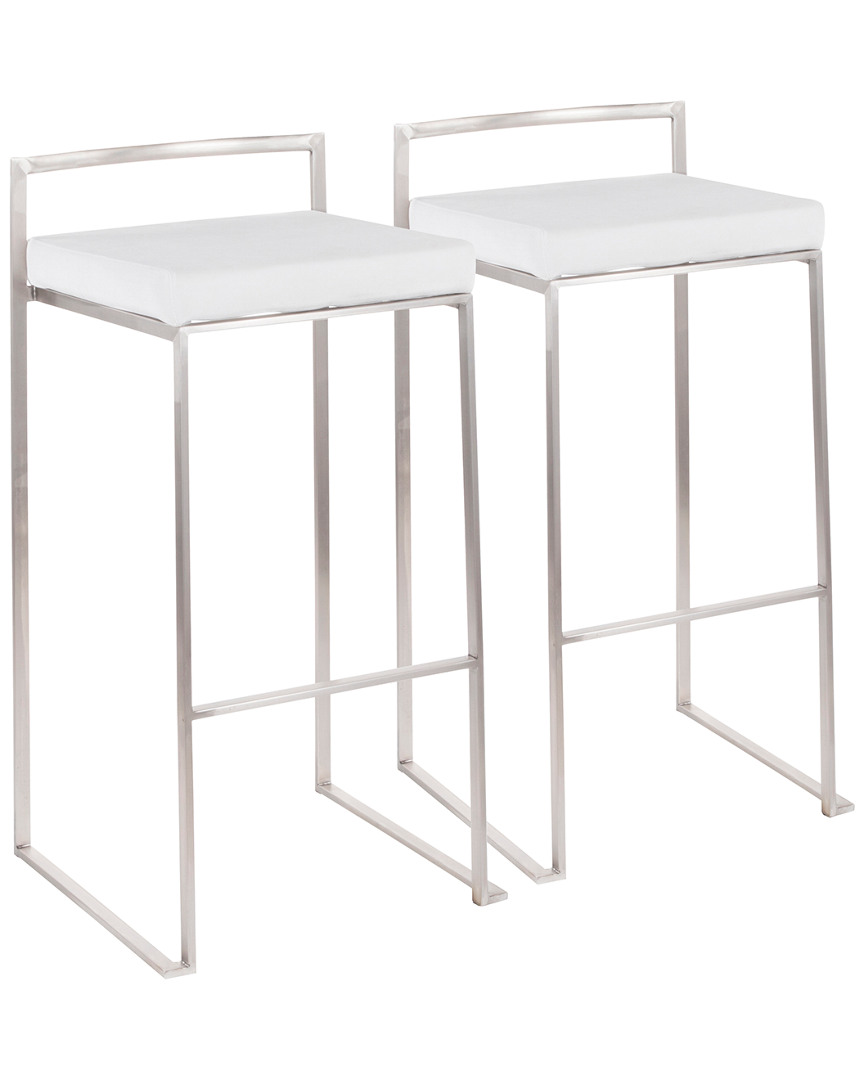 Lumisource Set Of 2 Fuji Stacker Barstools