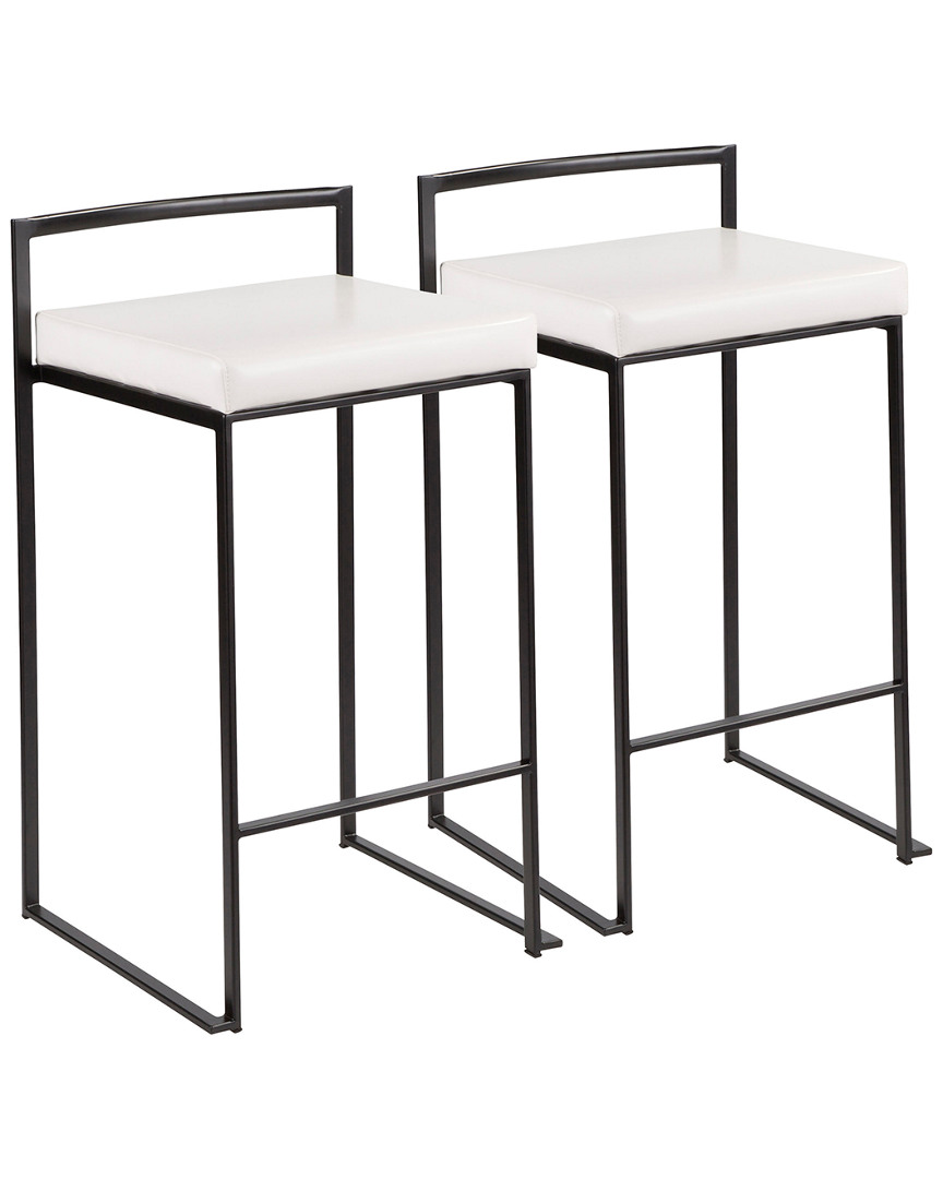 Lumisource Set Of 2 Fuji Stacker Counter Stools