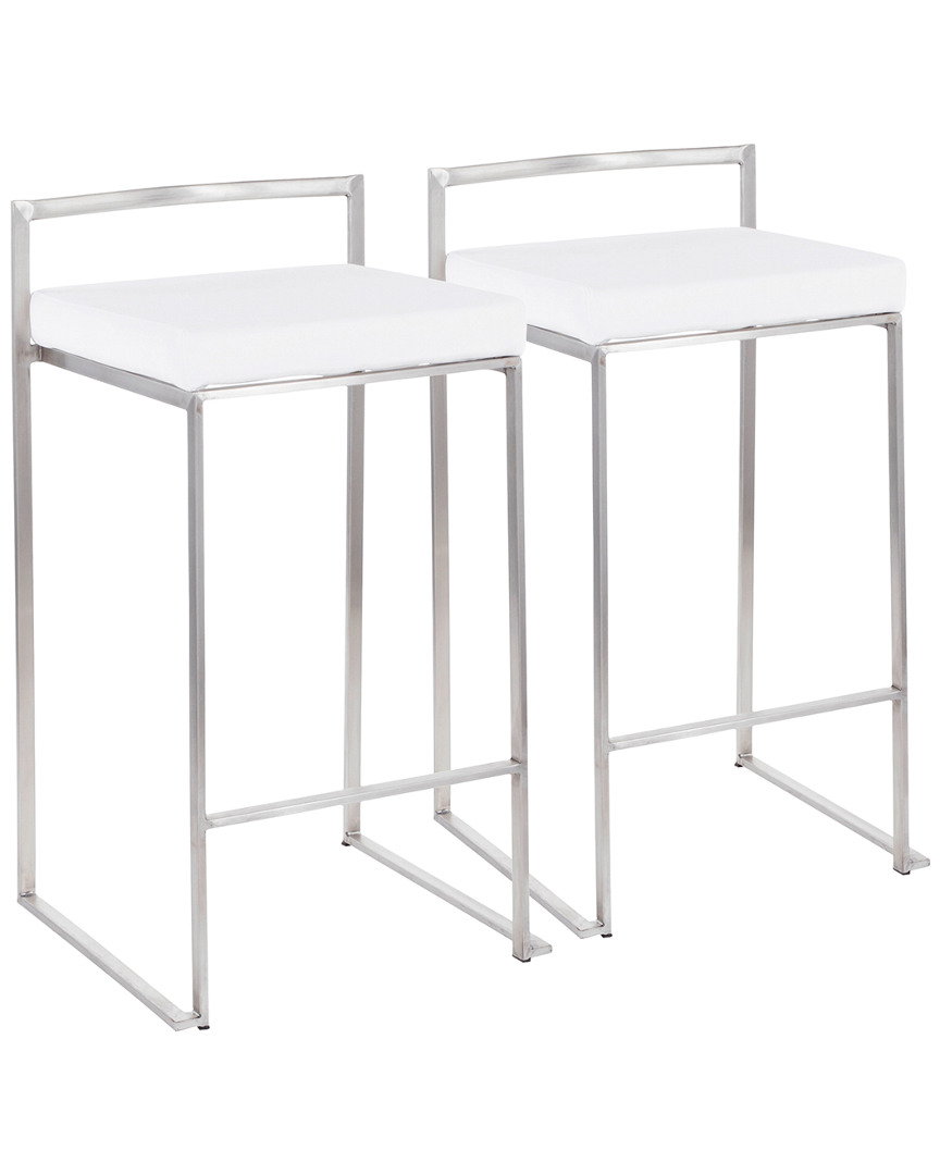 Lumisource Set Of 2 Fuji Stacker Counter Stools