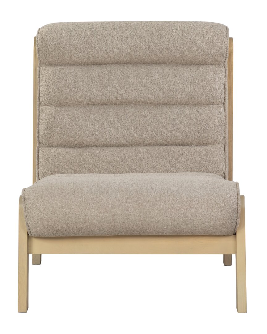 Safavieh Couture Trixie Channel Accent Chair In Brown