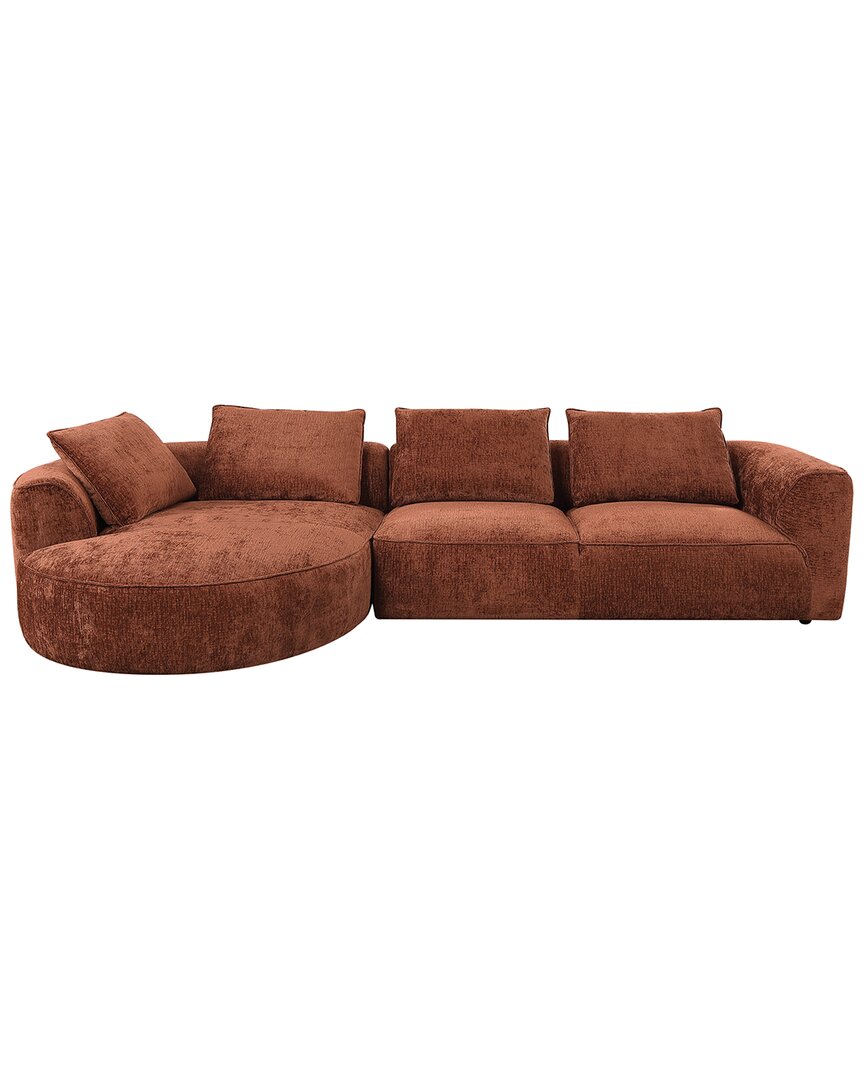 Acme Furniture Aceso Sectional Sofa With 4 Pillows