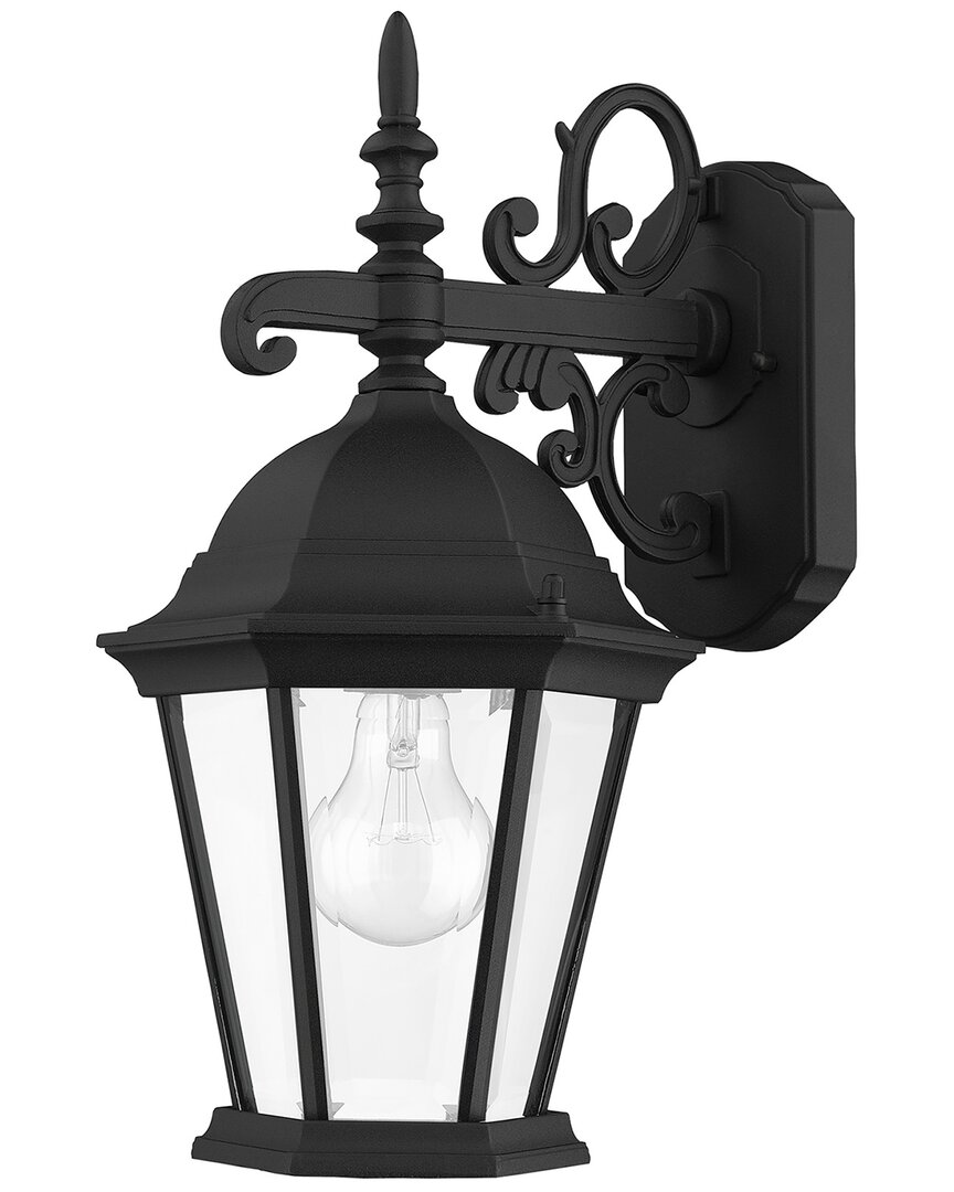 Livex Lighting 1-light Textured Black Outdoor Wall Lantern