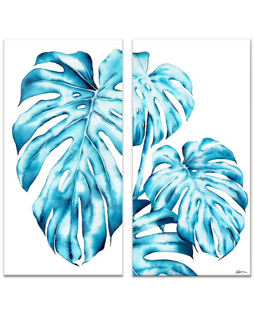 Ready2hangart Coastal Monstera 2-pc Canvas Wall Art By Laurie Duncan