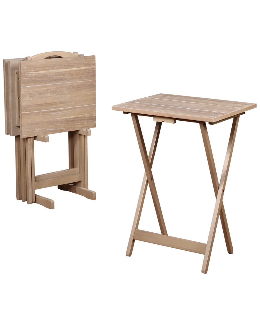 Linon Furniture Linon Tray Table Set