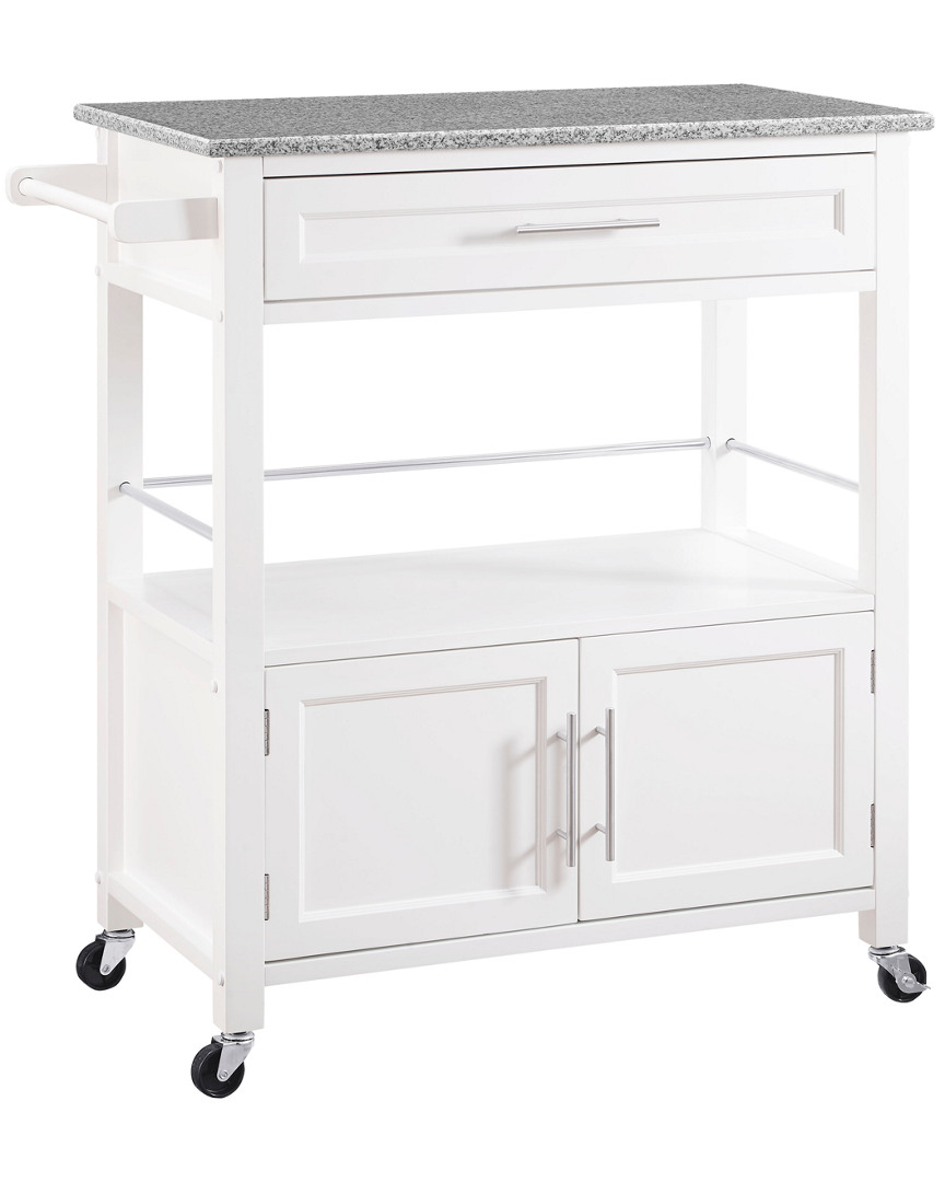 Linon Furniture Linon Cameron White Kitchen Cart