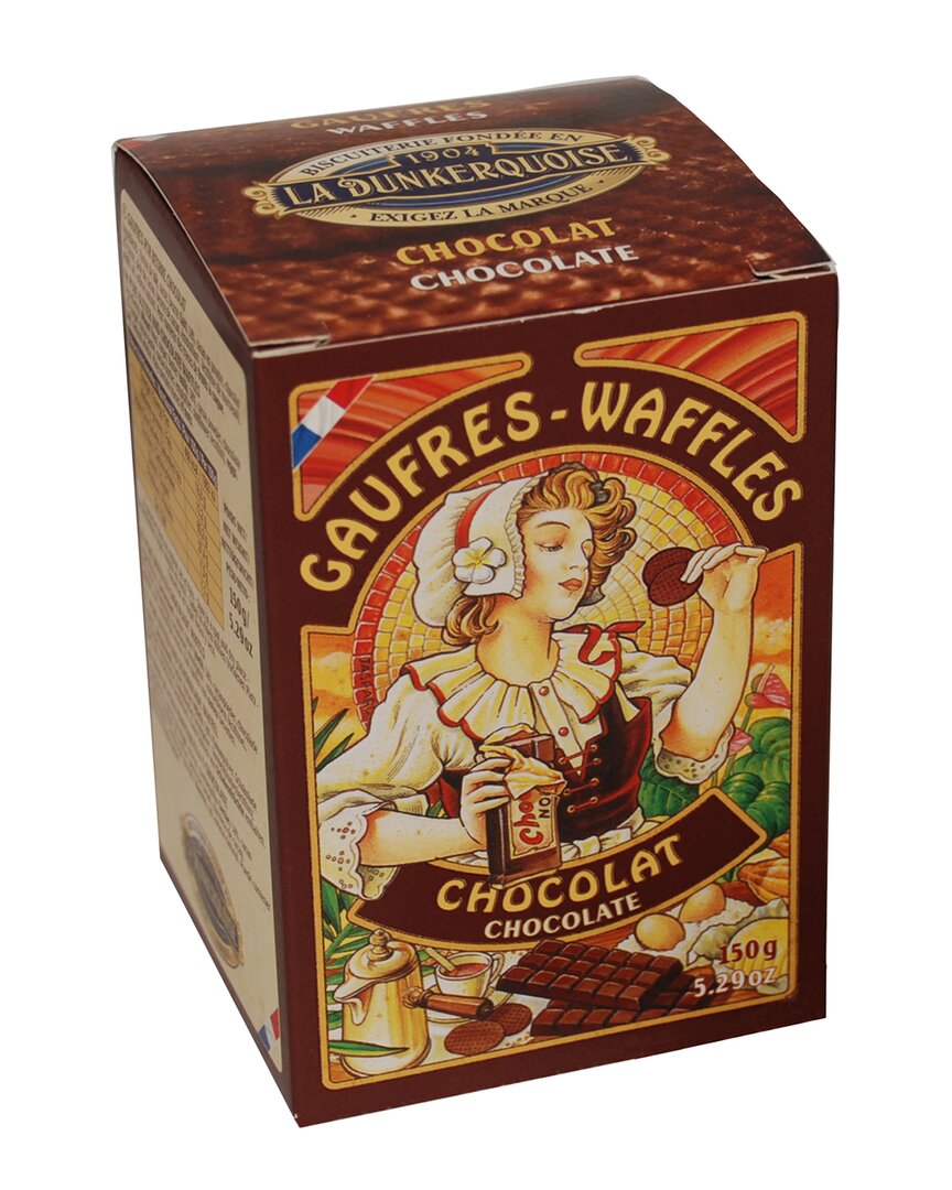 Biscuitterie Dunkerquoise Set Of 6 Chocolate Butter Waffle Boxes