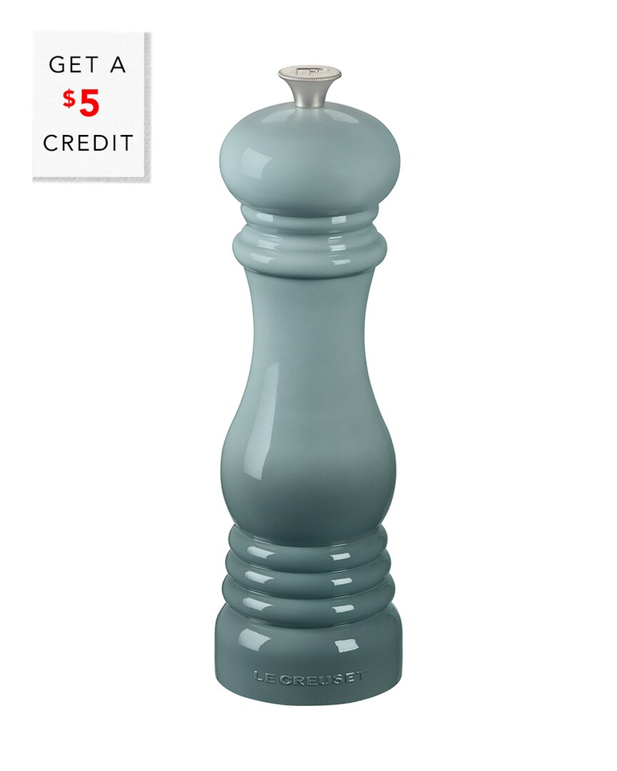 Le Creuset Sea Salt Salt Mill With $5 Credit In White