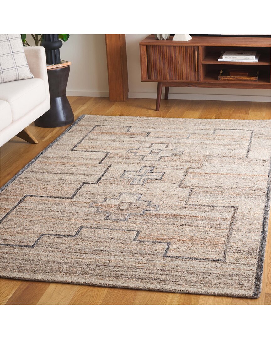 Safavieh Kenya Hand Tufted Wool-blend Rug In Brown
