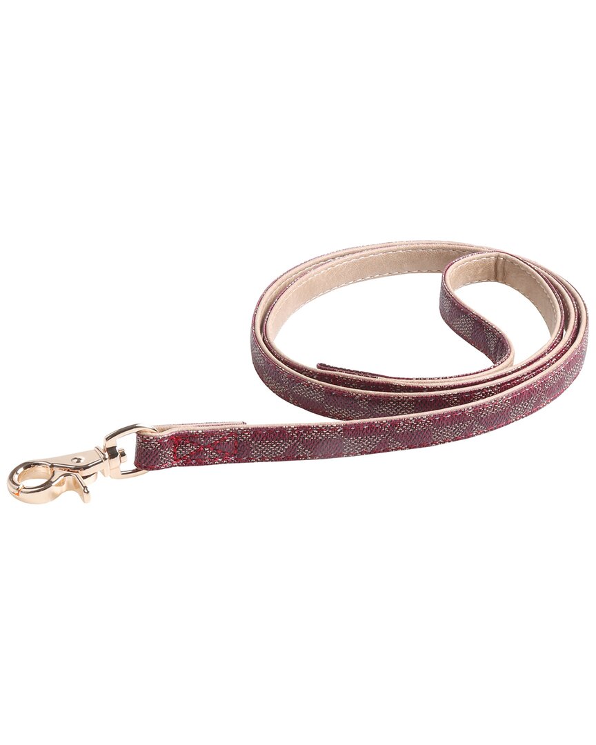 D.o.g . Evelyn Luxury Leash In Red