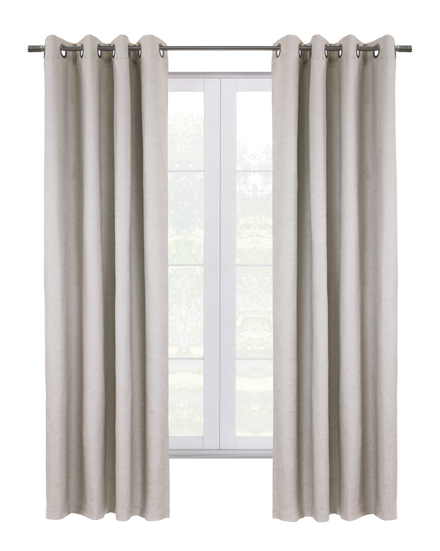 Thermaplus Hotel Blackout Curtain Single Panel In White