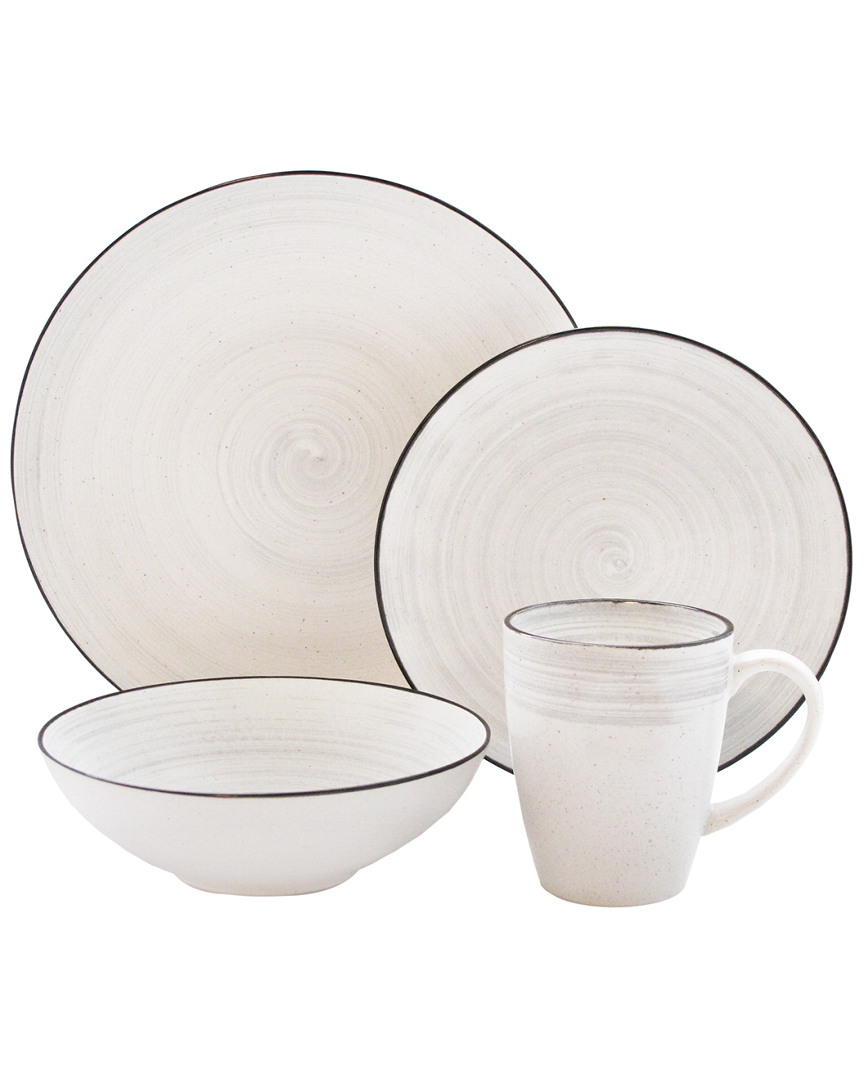Elle Decor Whitestone 16pc Dinnerware Set
