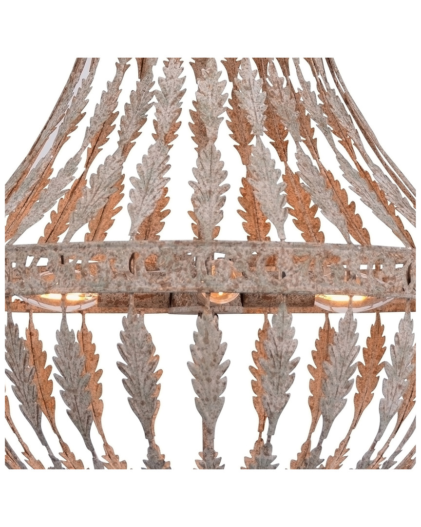 Zentique Rustic Empire Chandelier In Brown