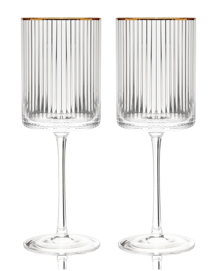 Viski Meridian Crystal Wine Glasses