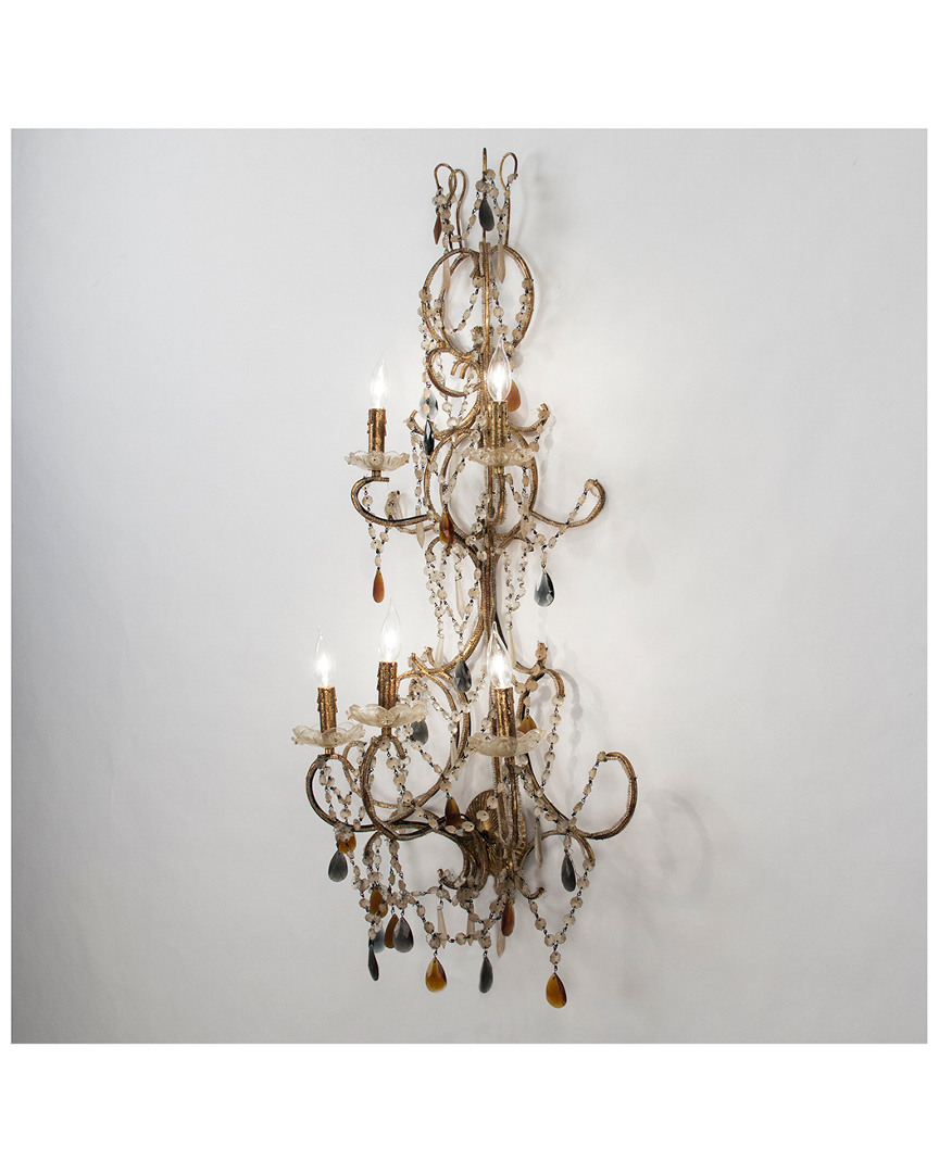Zentique Sara Wall Sconce In Brown