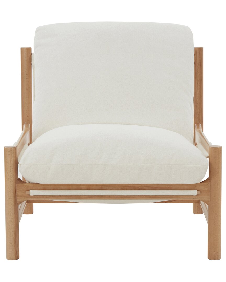 Safavieh Couture Damalie Boucle Accent Chair In White