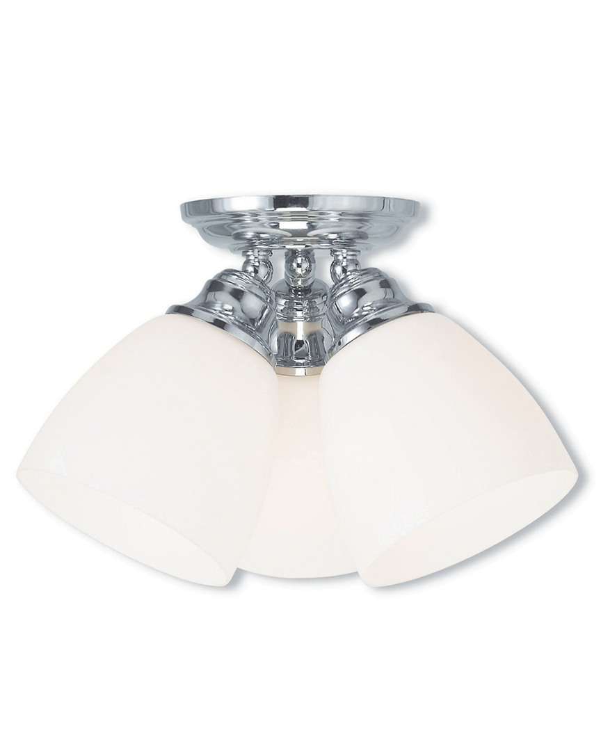 Livex Lighting Livex Somerville 3-light Polished Chrome Ceiling Mount