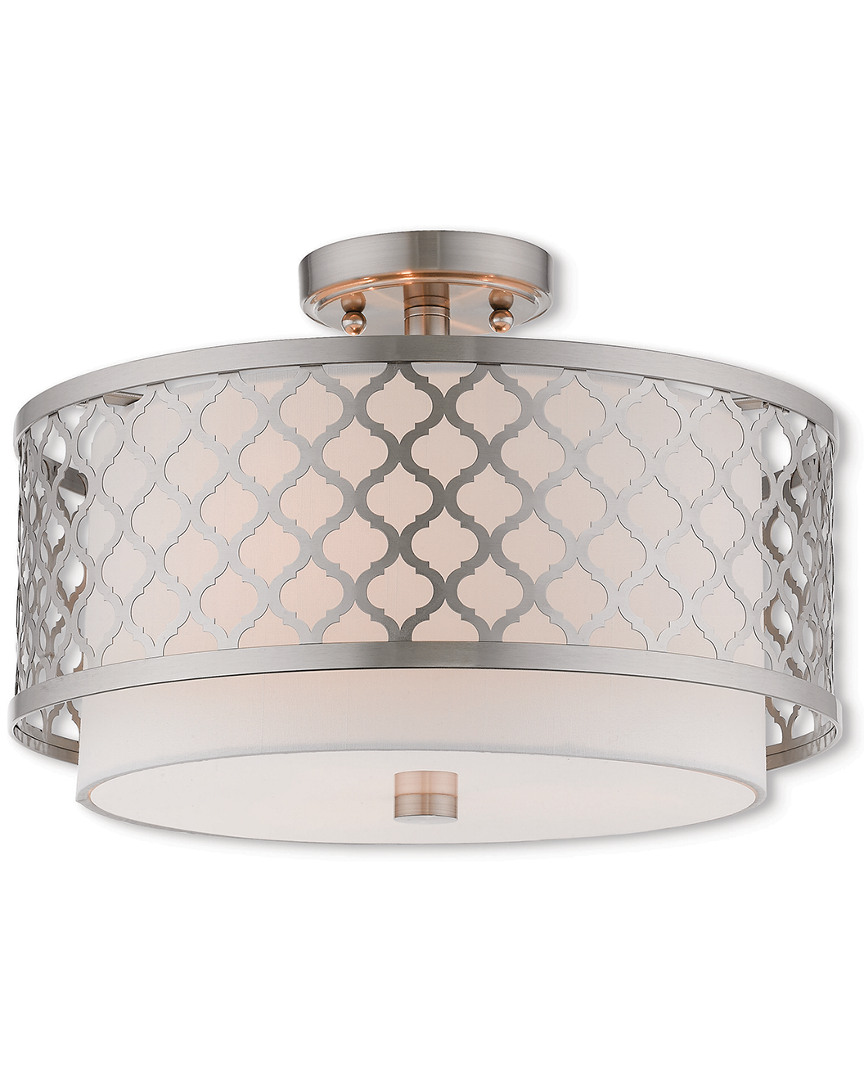 Livex Lighting Livex Arabesque 3 Lt Bn Ceiling Mount