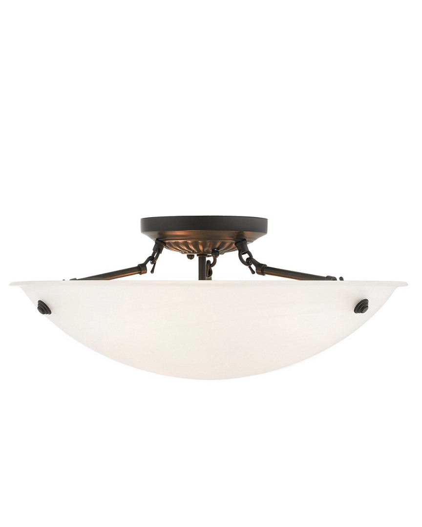 Livex Lighting Livex Oasis 3-light Bronze Ceiling Mount