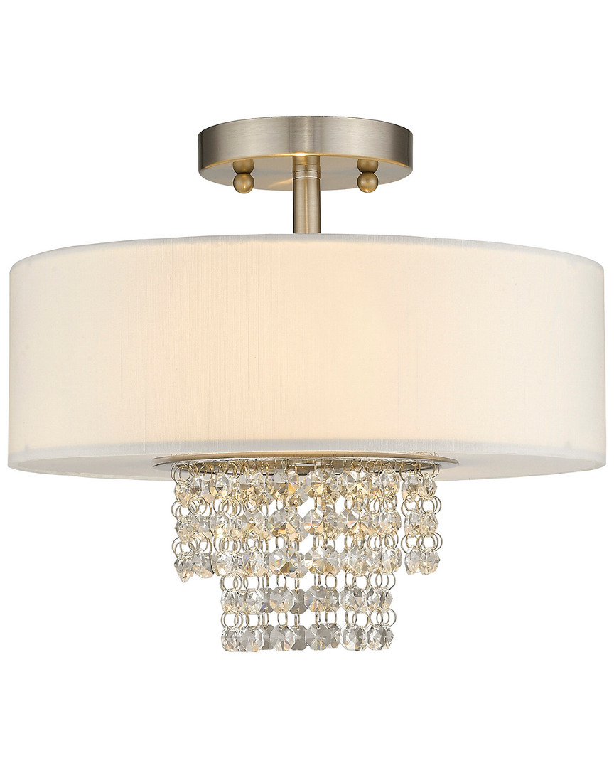 Livex Lighting Livex Carlisle 2-light Brushed Nickel Ceiling Mount