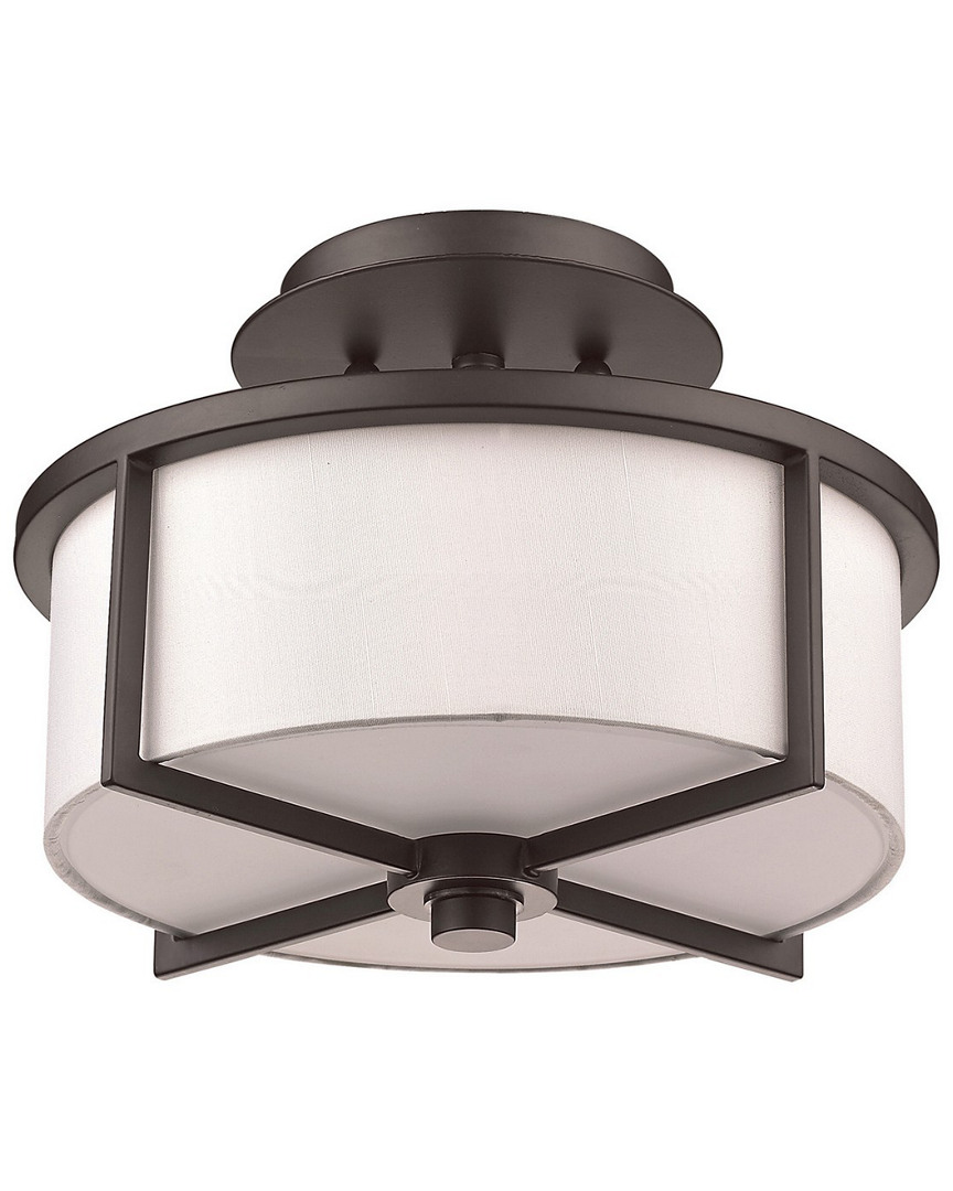 Livex Lighting Livex Wesley 2-light Bronze Ceiling Mount