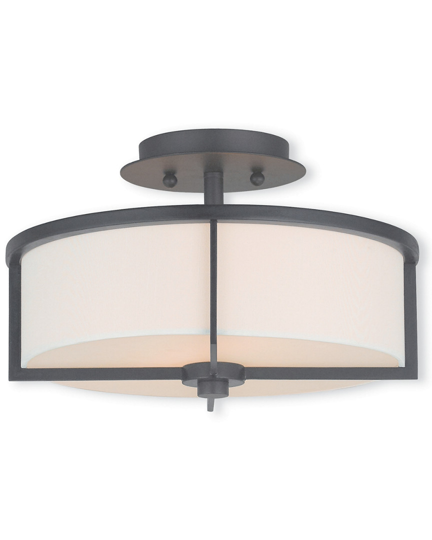 Livex Lighting Livex Wesley 2-light Bronze Ceiling Mount
