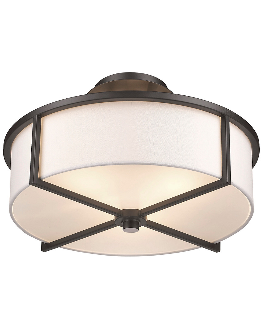 Livex Lighting Livex Wesley 3-light Bronze Ceiling Mount