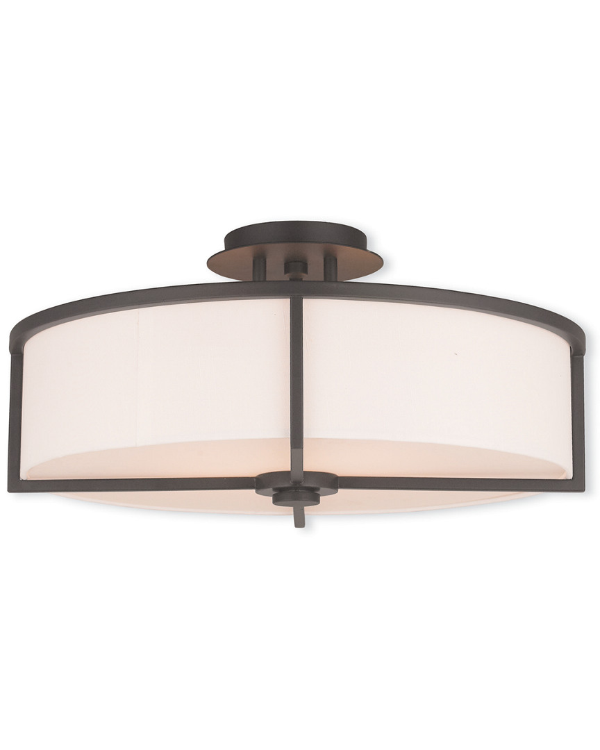 Livex Lighting Livex Wesley 4-light Bronze Ceiling Mount