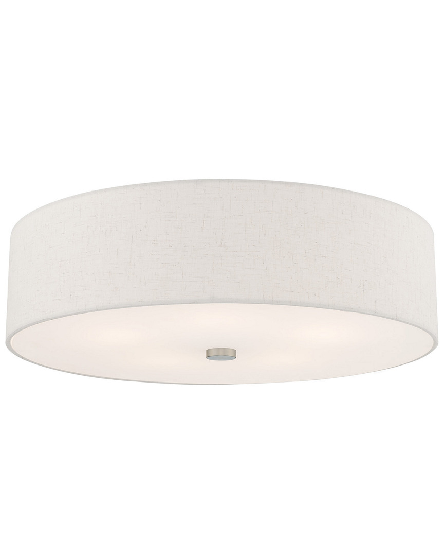 Livex Lighting Livex Meridian 5 Light Brushed Nickel Ceiling Mount