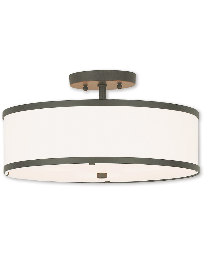 Livex Lighting Livex Park Ridge 3-light Bronze Ceiling Mount