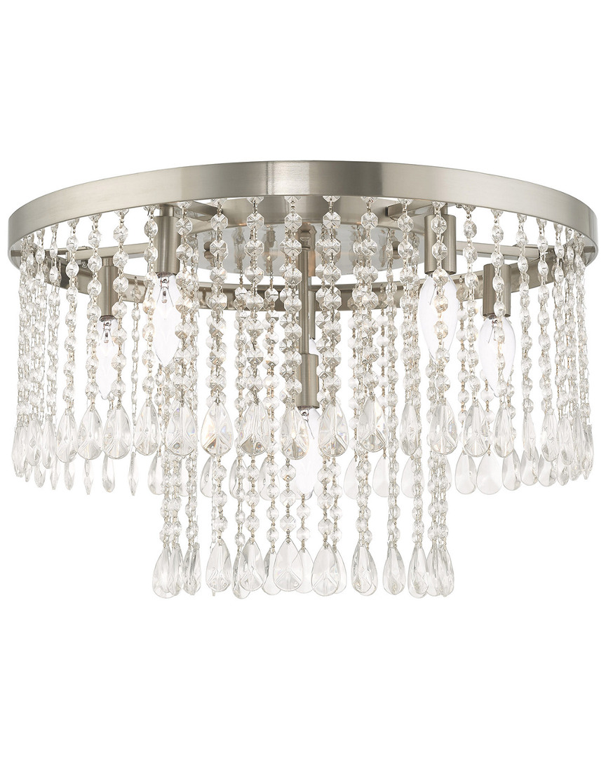 Livex Lighting Livex Elizabeth 6 Light Brushed Nickel Ceiling Mount