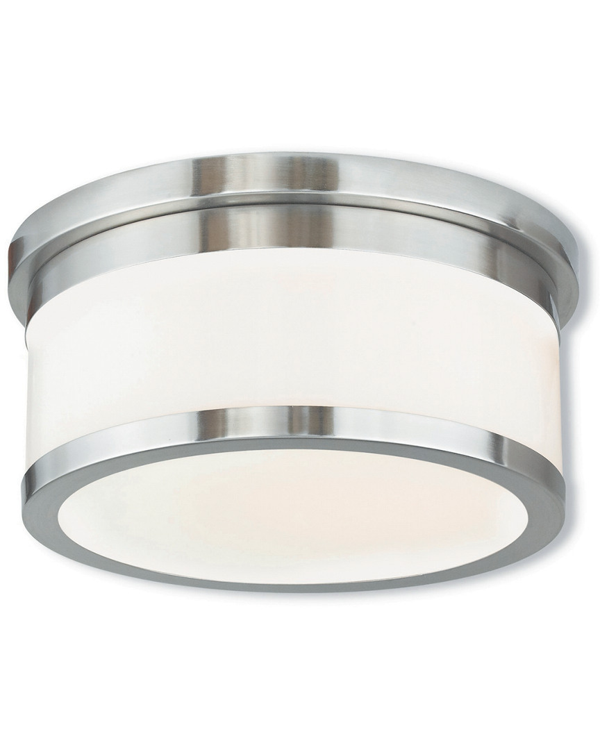 Livex Lighting Discontinued Livex Stafford 2-light Brushed Nickel Ceiling Mount